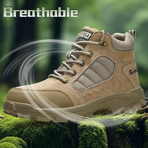 High Top Steel Toe Work Boots – Lightweight & Durable