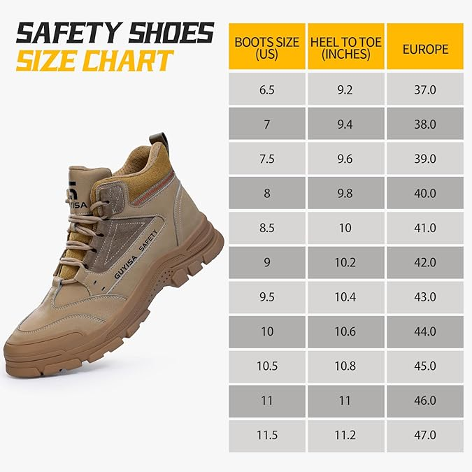 Non-Slip Steel Toe Safety Shoes for Men