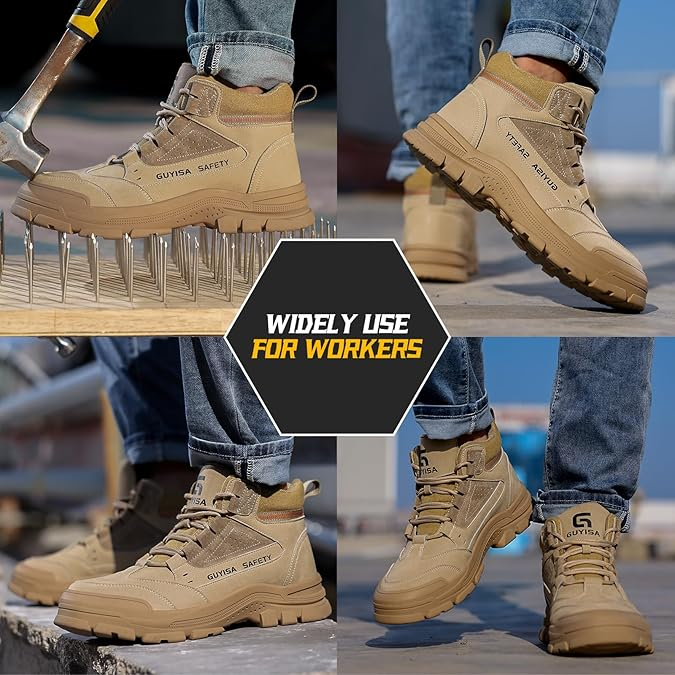 Non-Slip Steel Toe Safety Shoes for Men