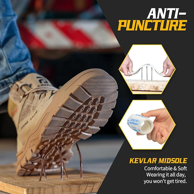 Non-Slip Steel Toe Safety Shoes for Men