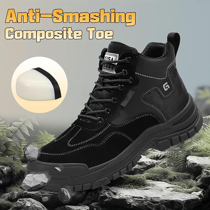 Men's Indestructible Steel Toe Work Boots