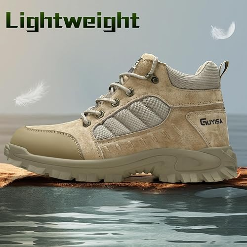 High Top Steel Toe Work Boots – Lightweight & Durable