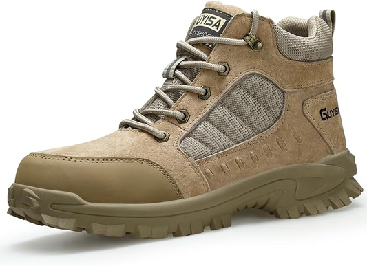 High Top Steel Toe Work Boots – Lightweight & Durable